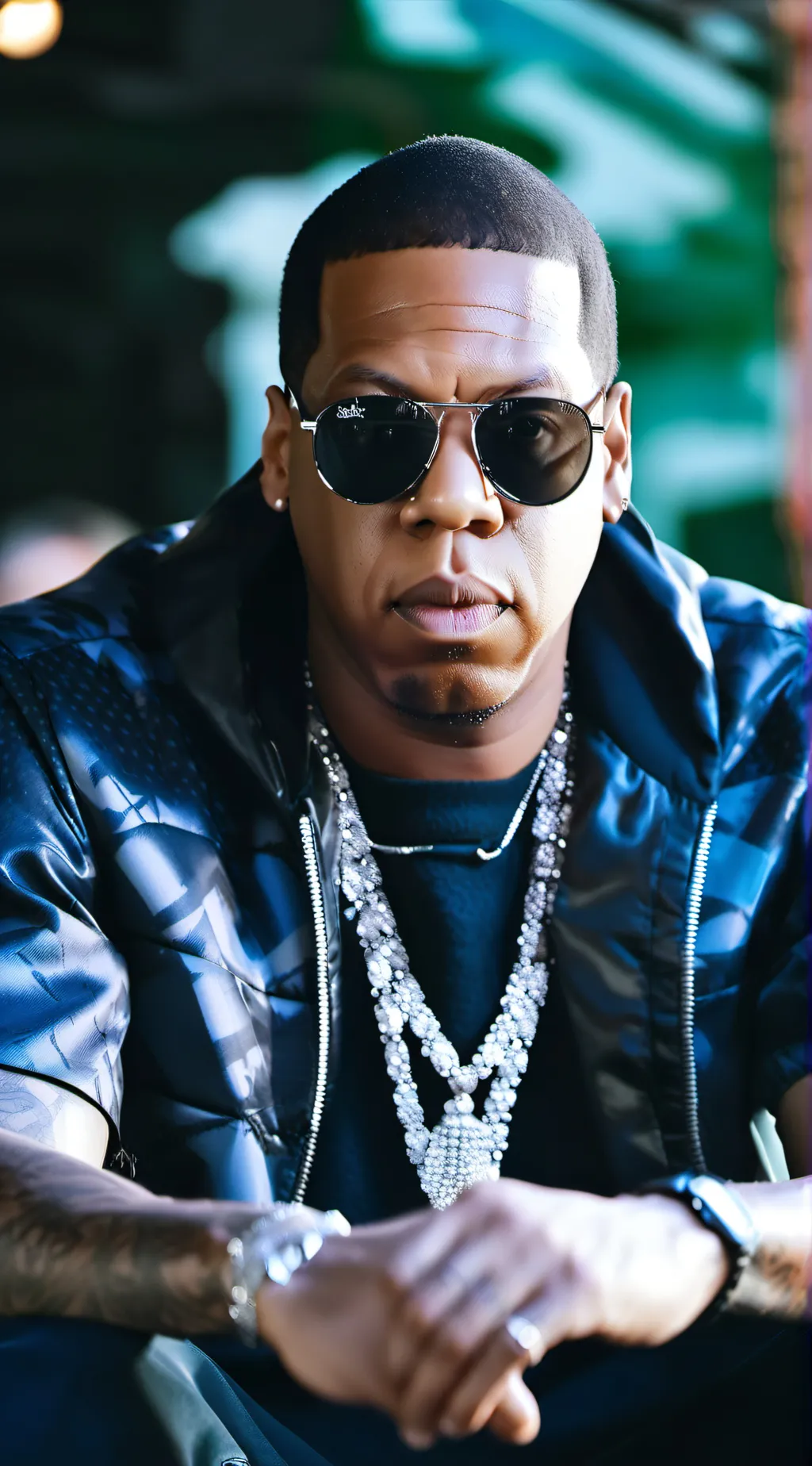 ai character: Jay - z background