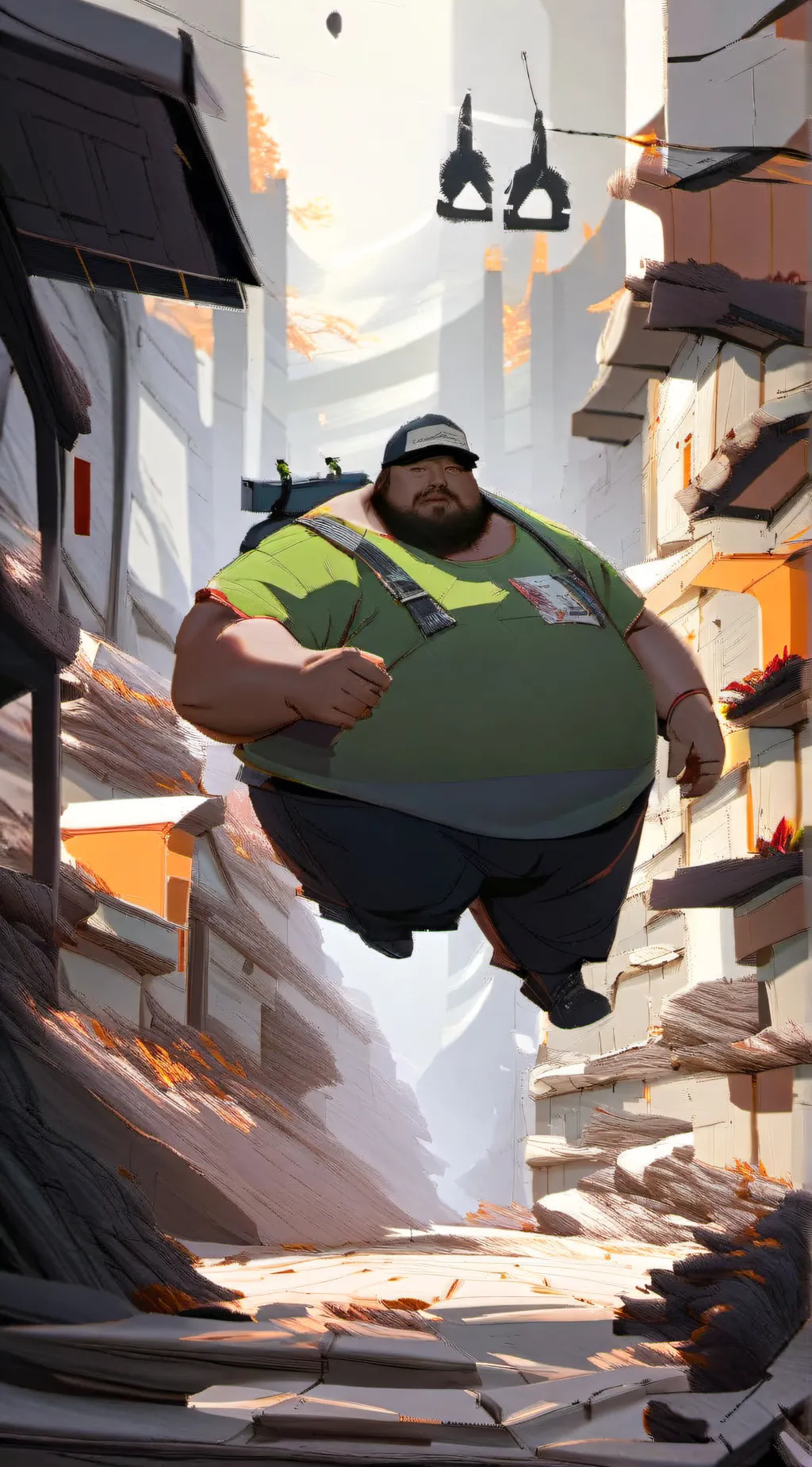 ai character: Caseoh background