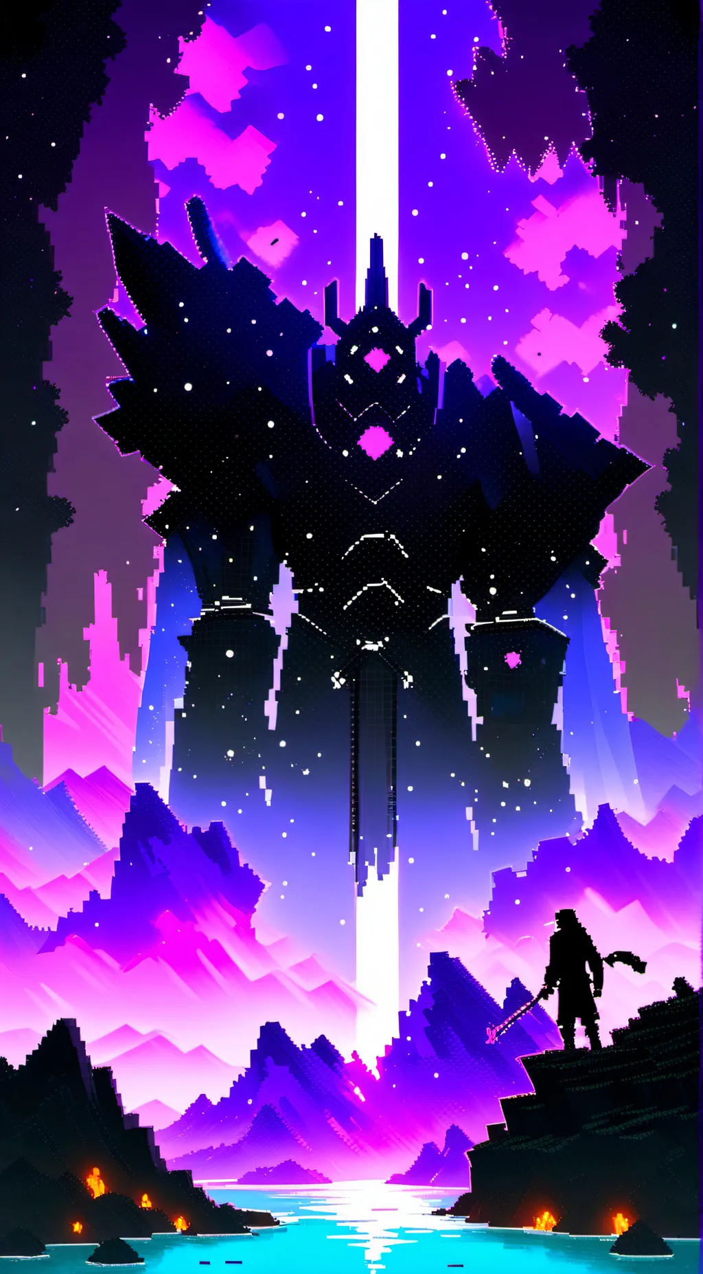 ai character: Charged Enderman background