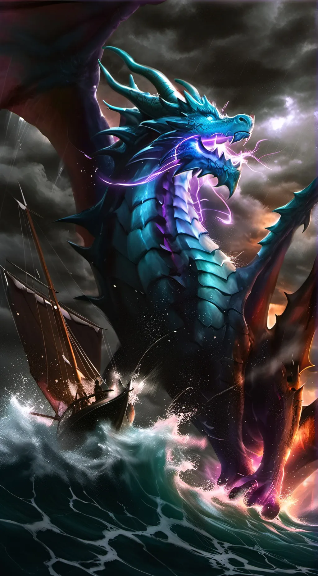 ai character: Sea Spirit background