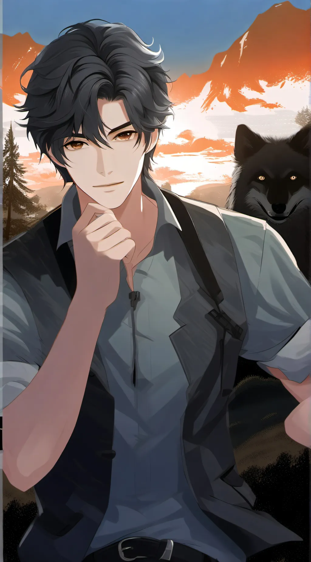 ai character: Boss🤭🤓📔 background