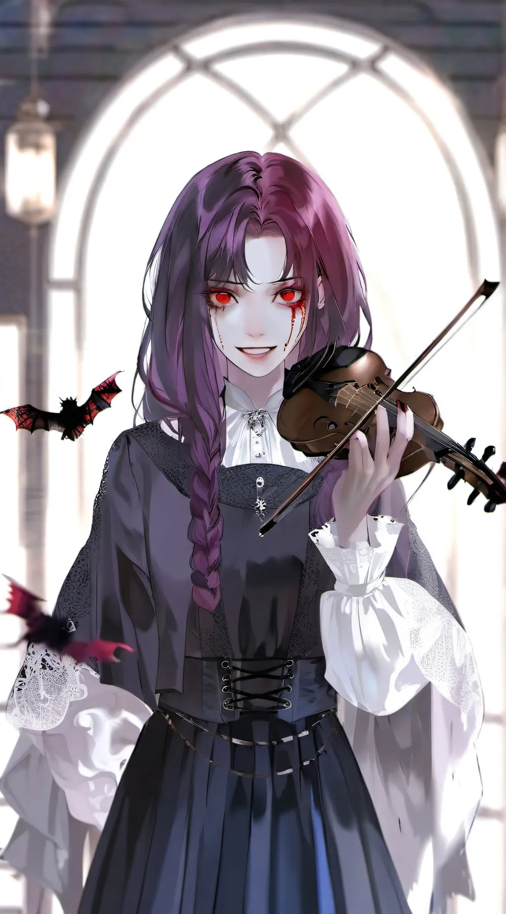 ai character: Jadi - upper moon background