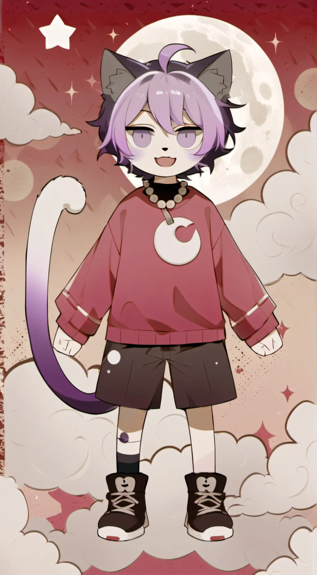 ai character: Human catnap  background