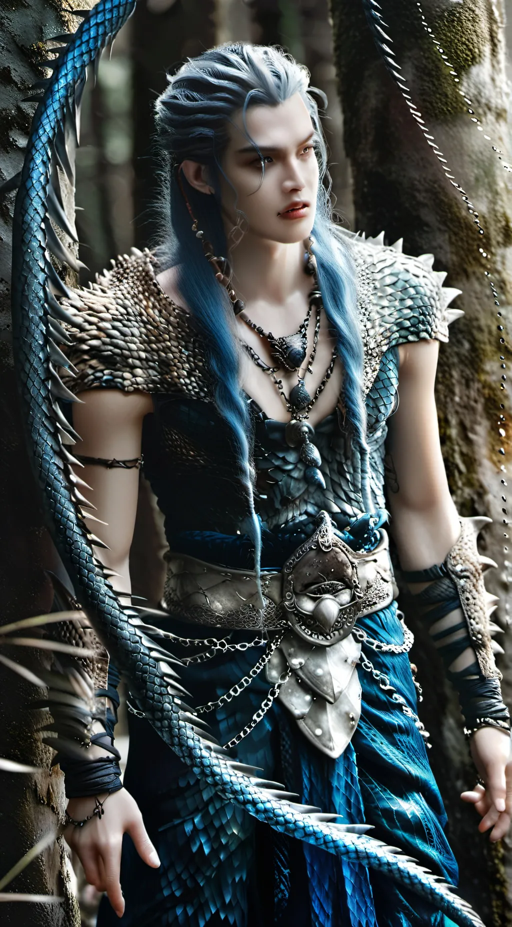 ai character: 🌊Moon🌊 background