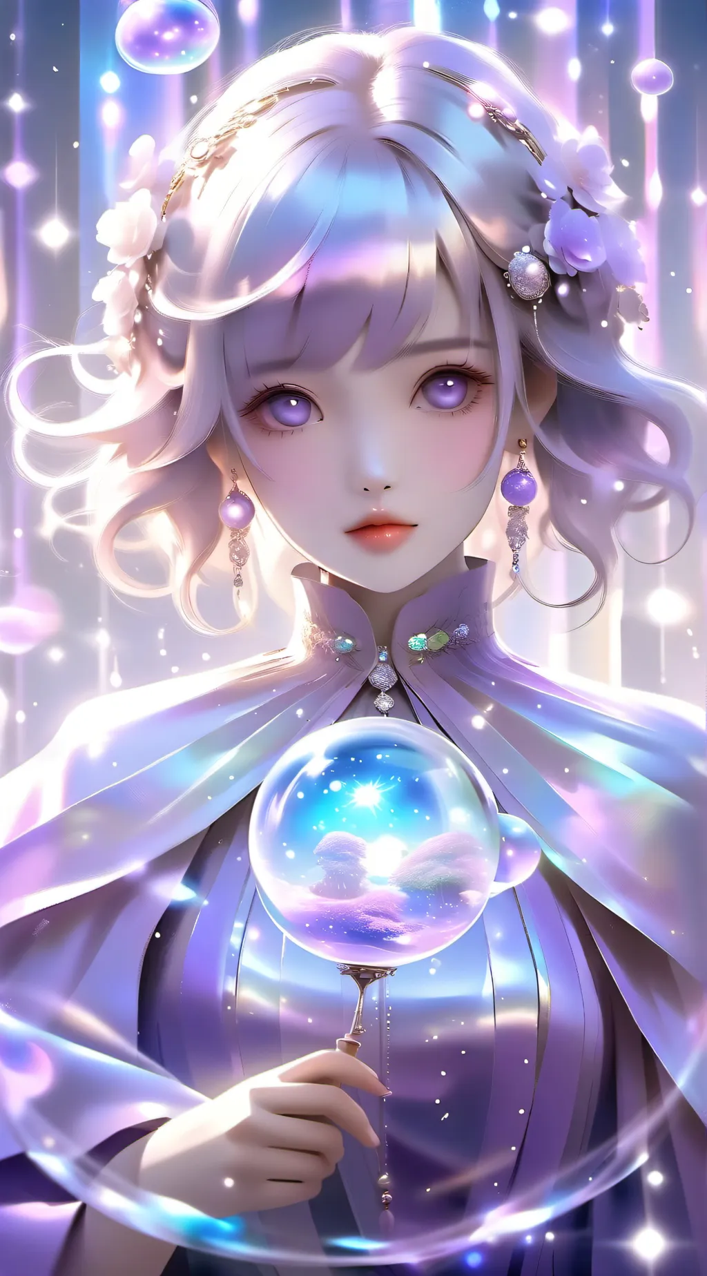 ai character: Crystal background