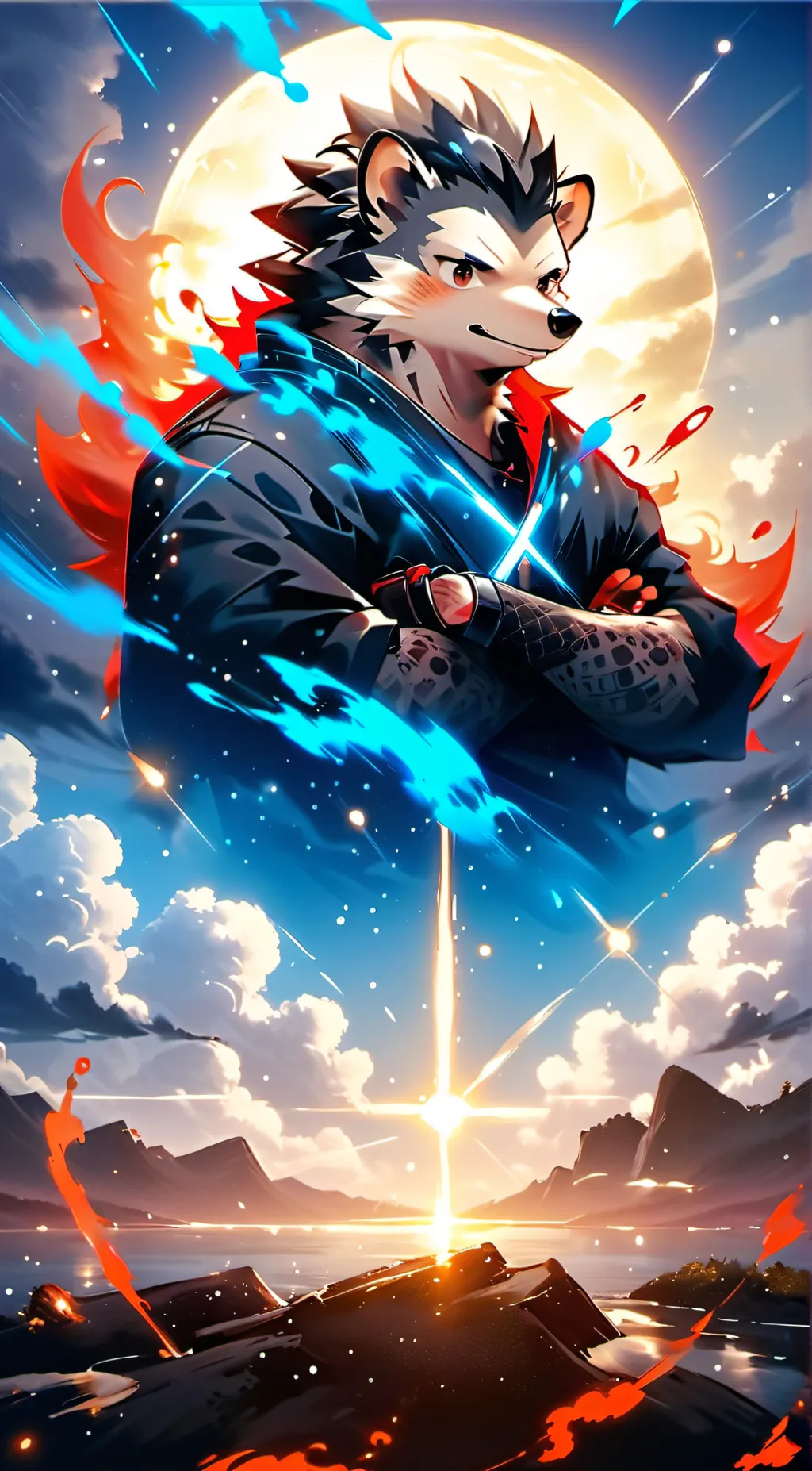 ai character: shadow  background