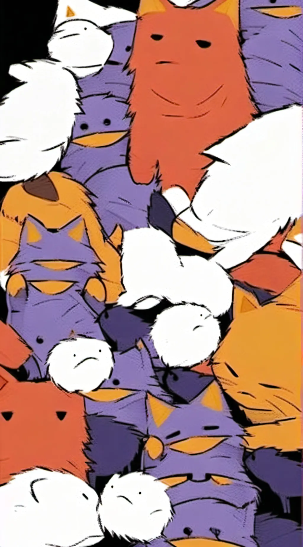 ai character: smiling critters  background