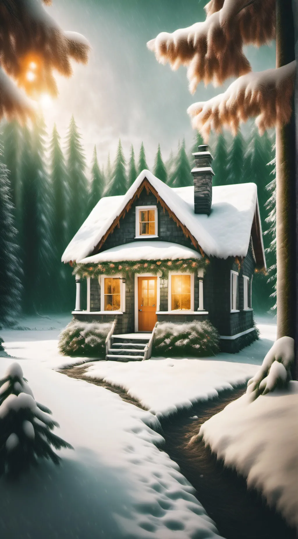 ai character: HH (Christmas!) background