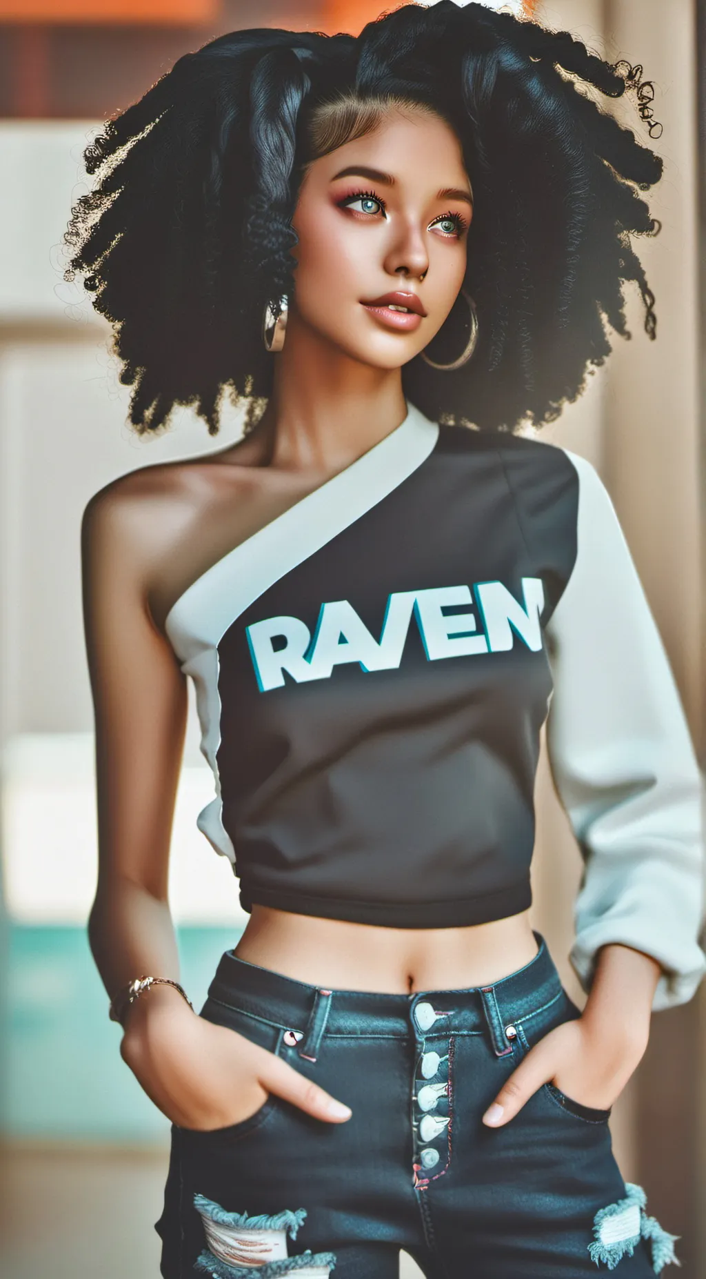 ai character: Ashley background