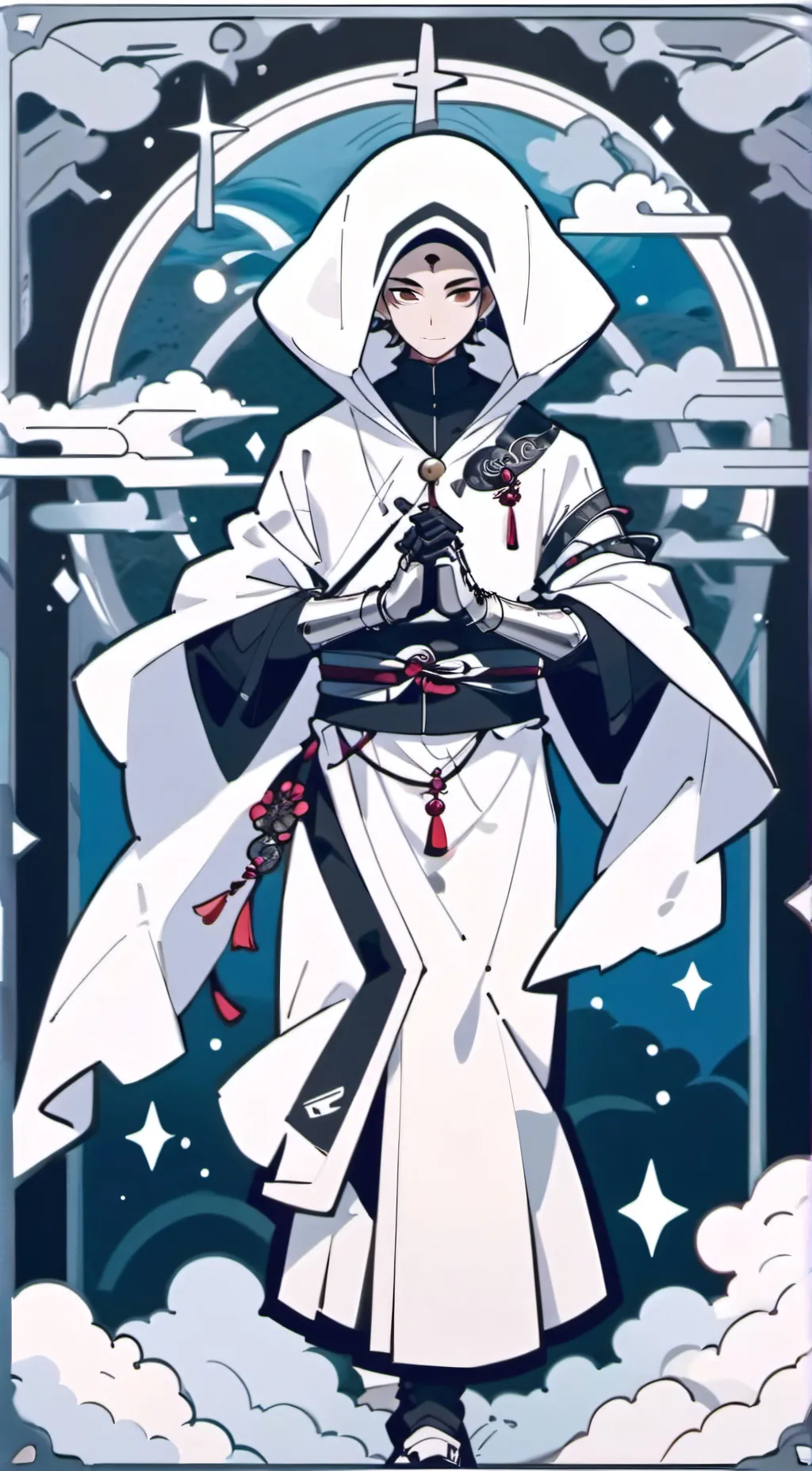 ai character: monk maz koshia  background