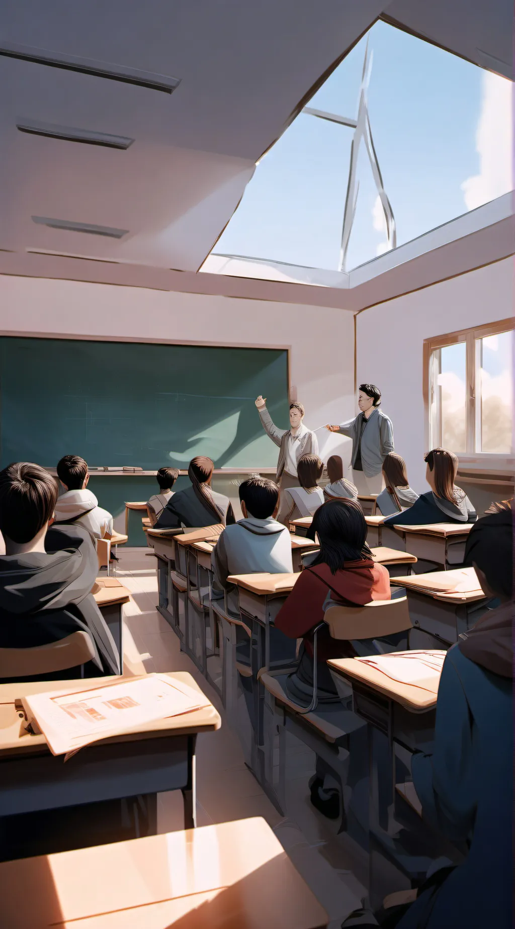 ai character: your new classroom background