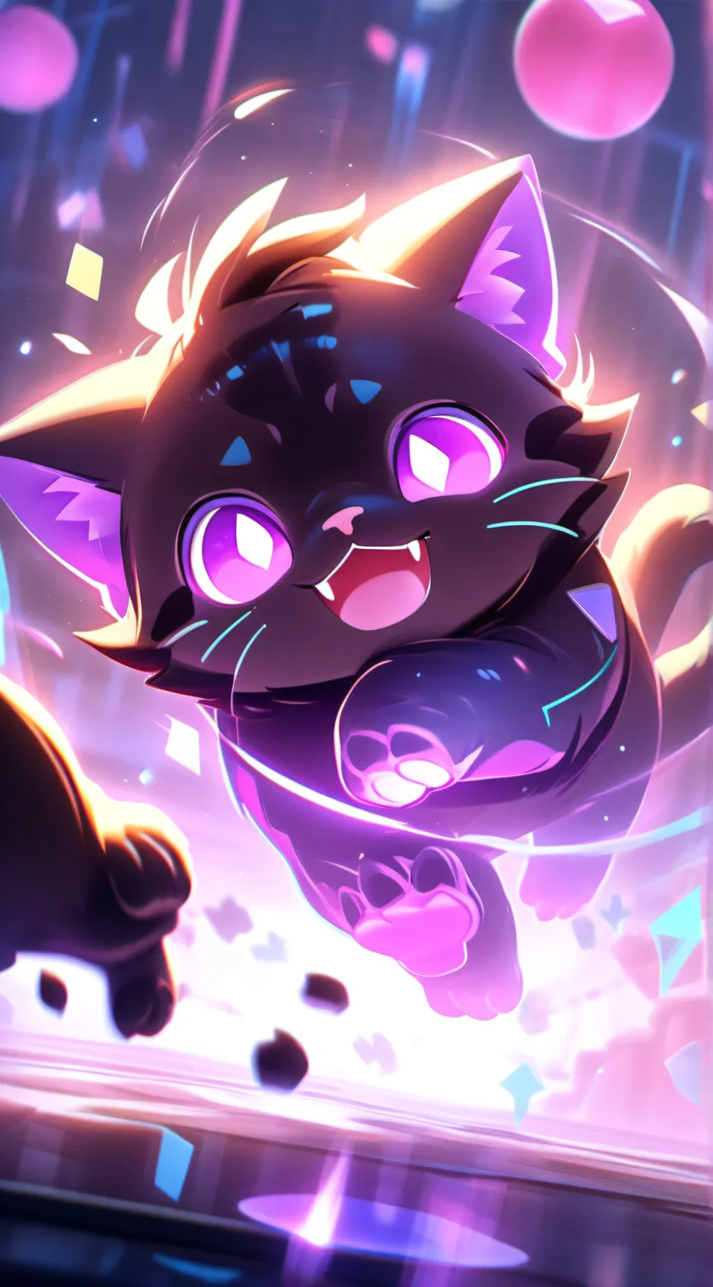 ai character: Skibidi cat background