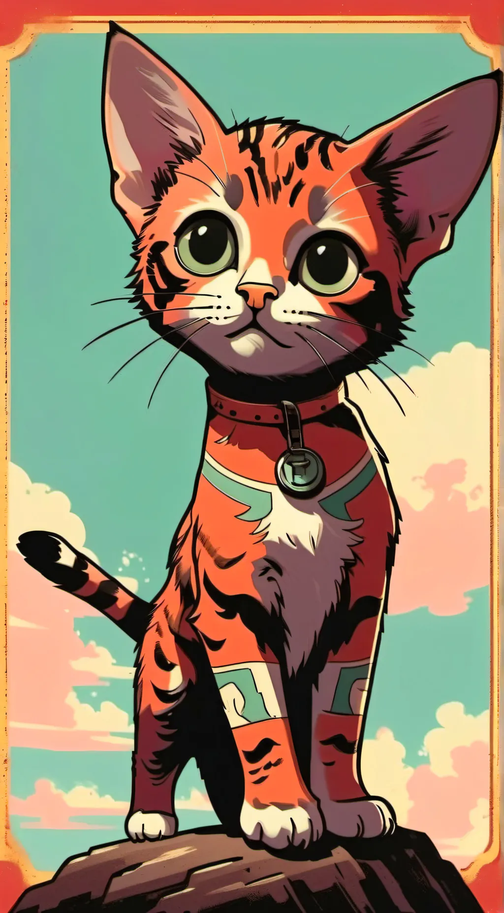 ai character: kitten background