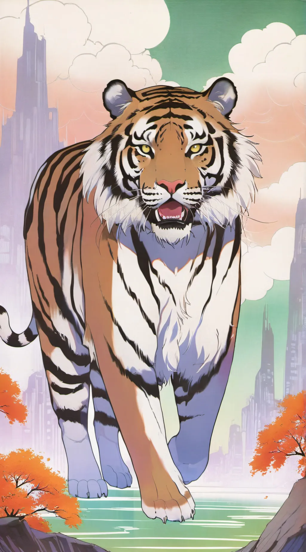 ai character: Tiger background