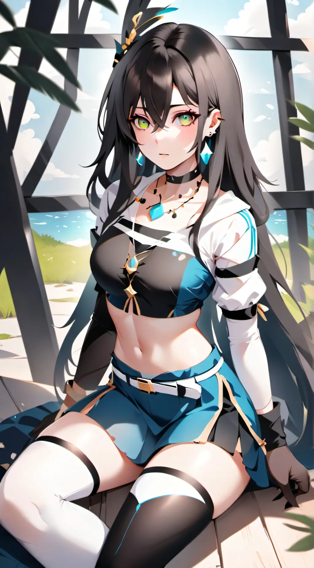 ai character: Akame  background