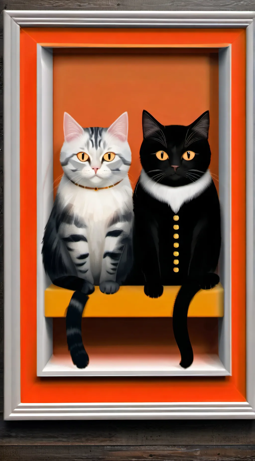 ai character: cats  background