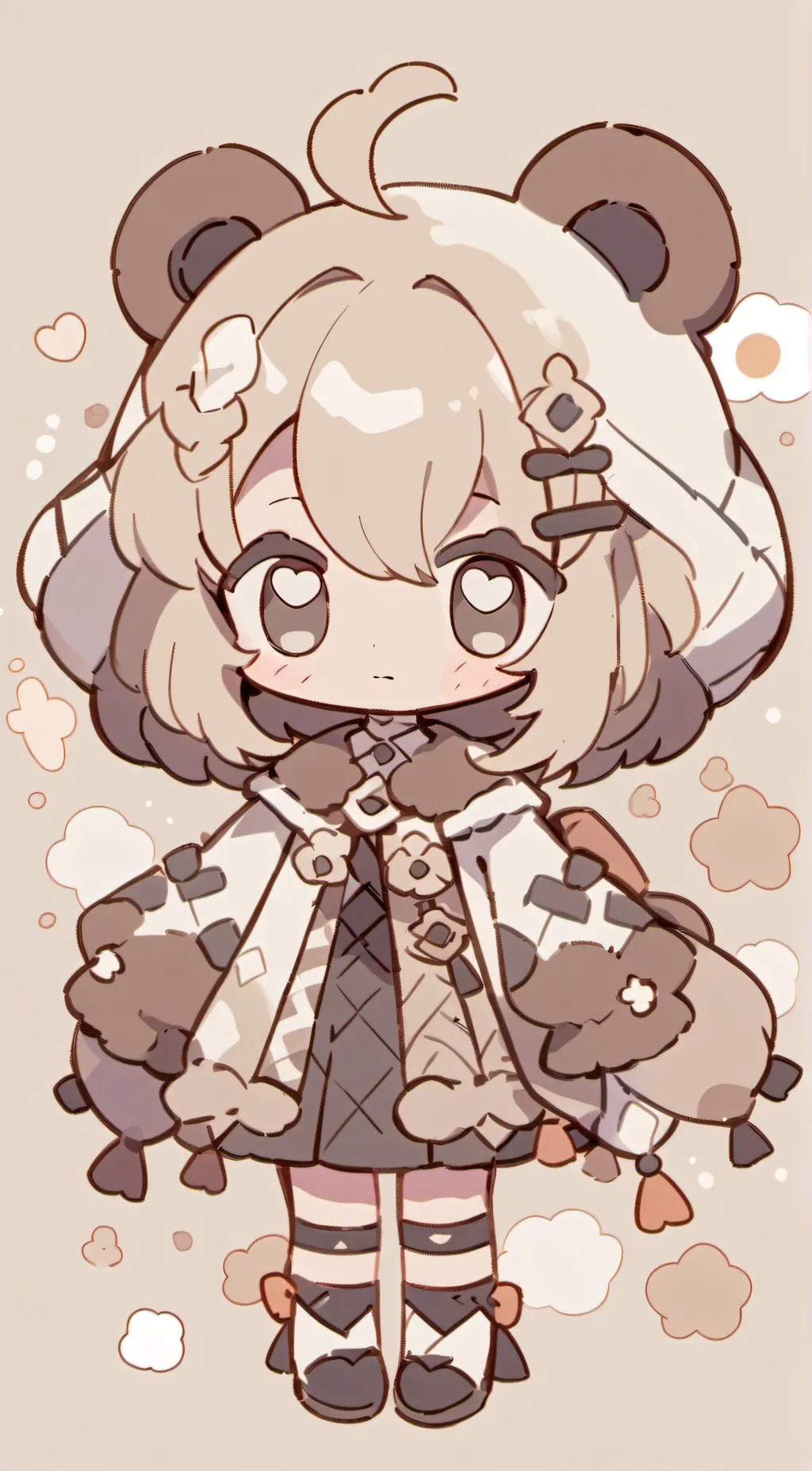 ai character: Flan and Ube! background