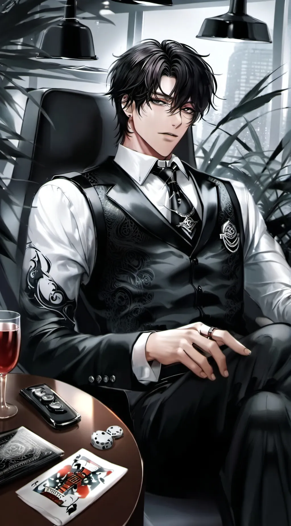 ai character: Katzuki  background