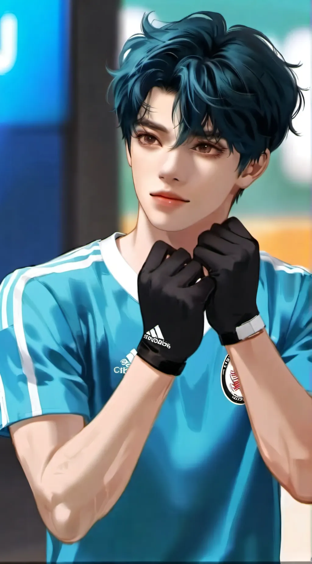 ai character: GELO RIVERA background