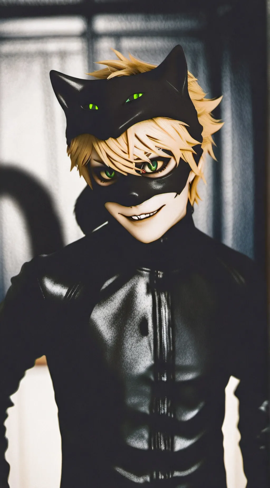 ai character: Cat noir background