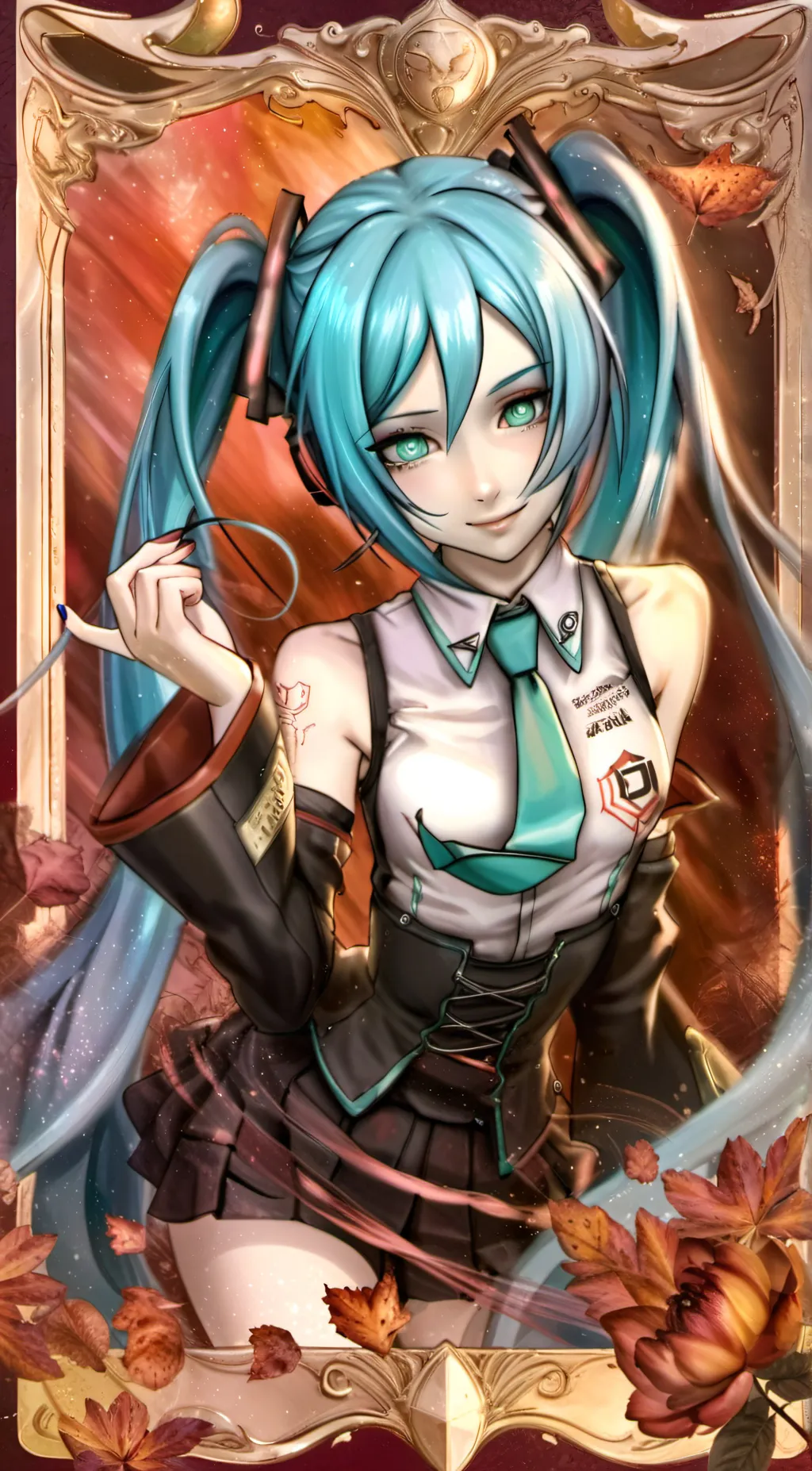 ai character: Miku background