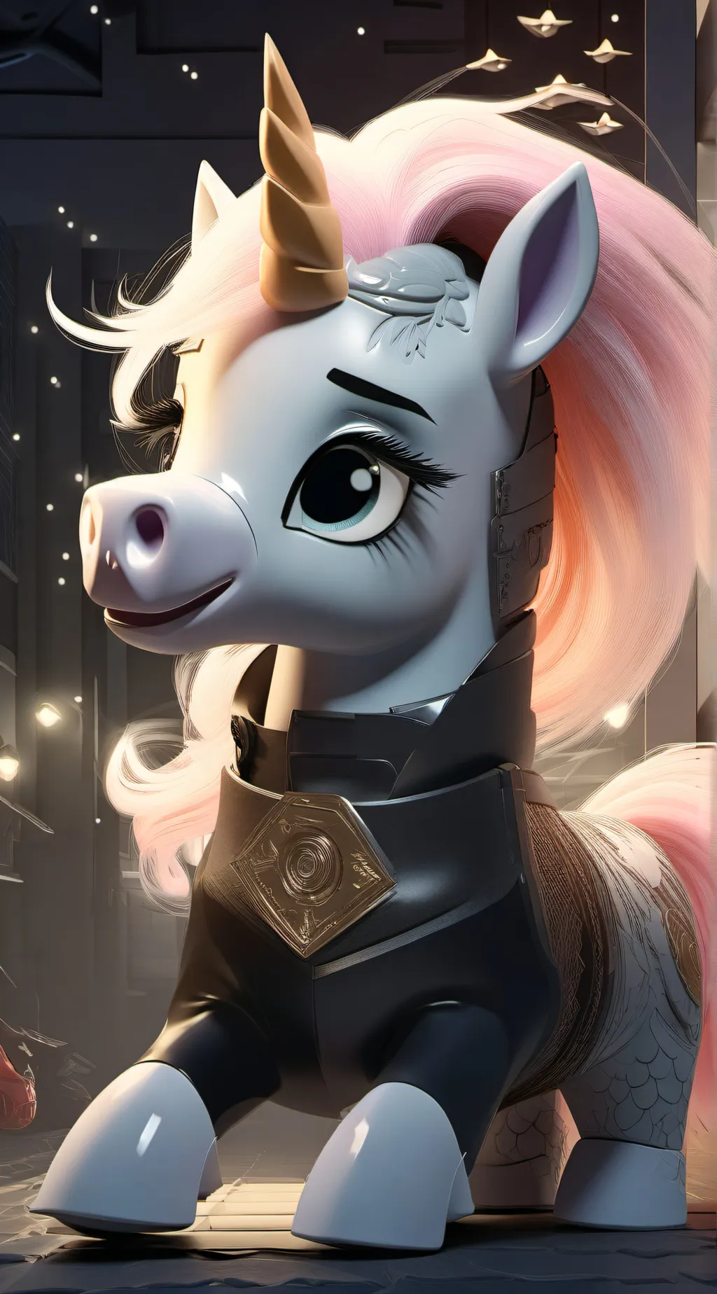 ai character: MLP Horror AU background