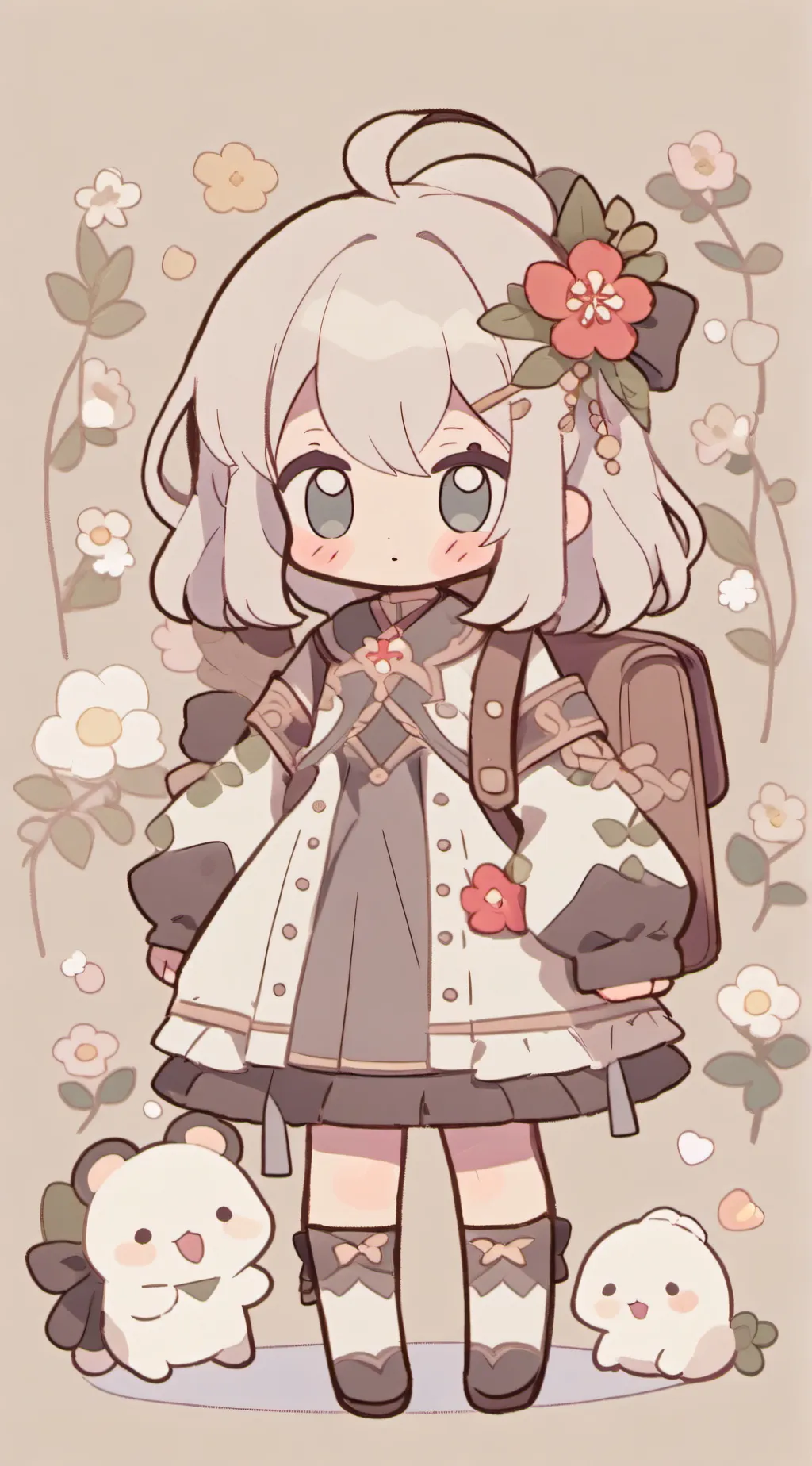 ai character: zoom call/friends! background