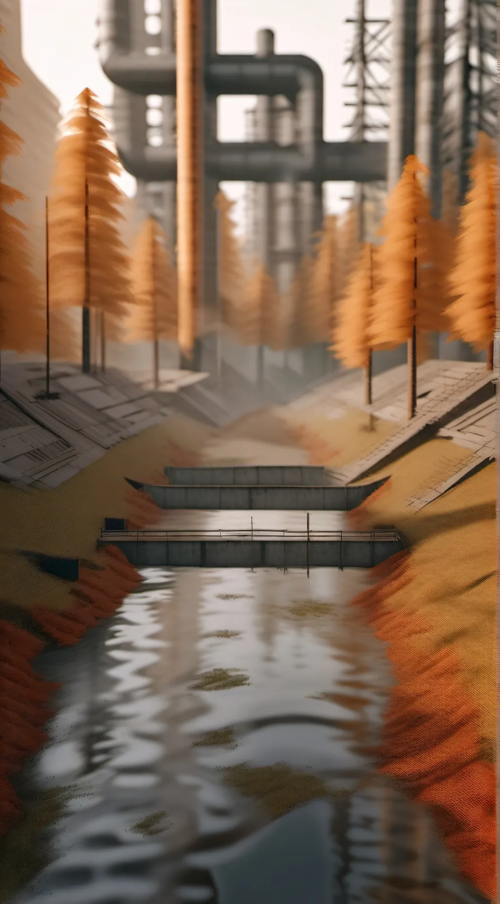 ai character: Wildwood Waterways background