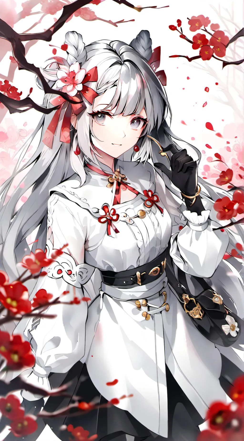 ai character: Violet background