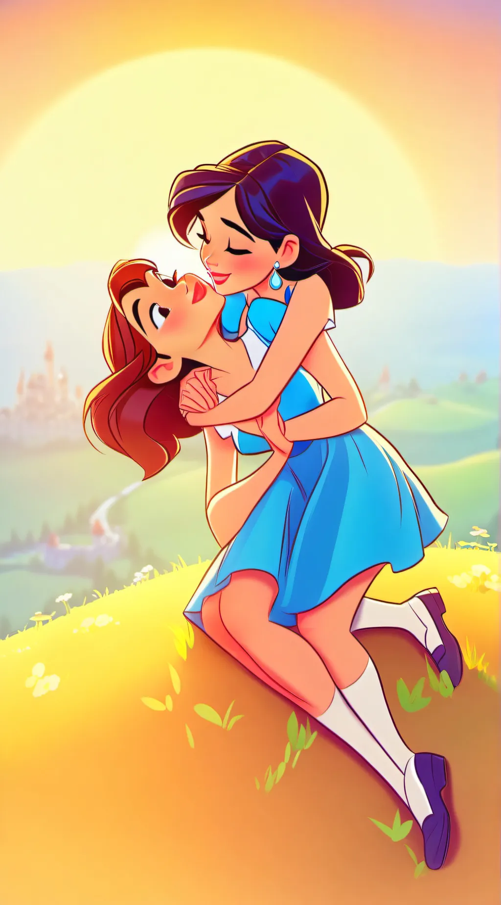 ai character: Ella and Anne background