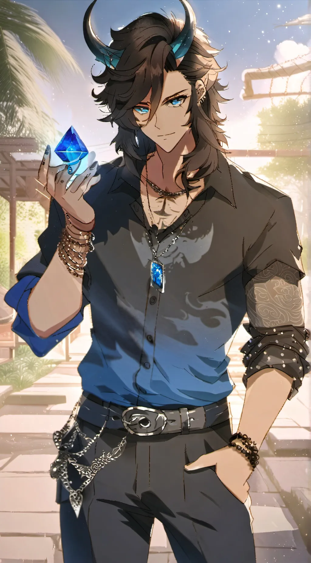 ai character: pierce background