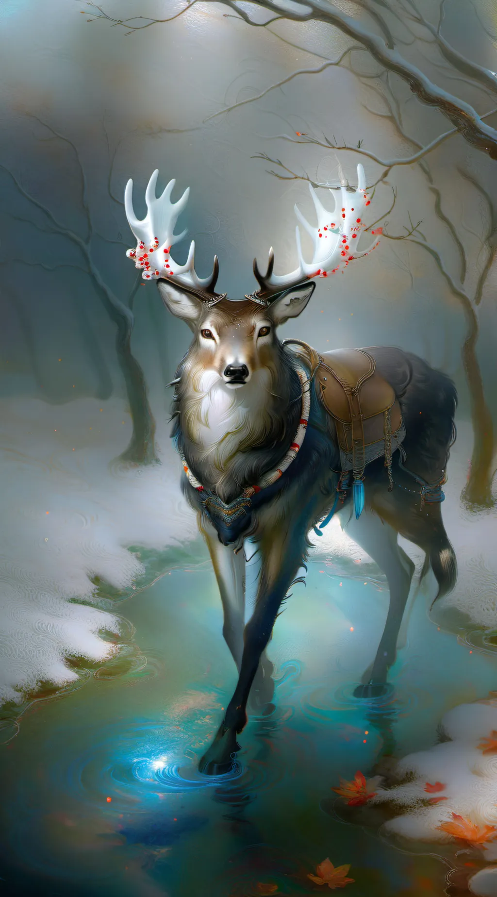 ai character: moon background