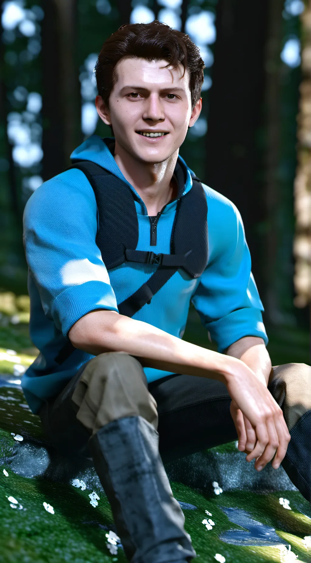 ai character: Tom Holland background