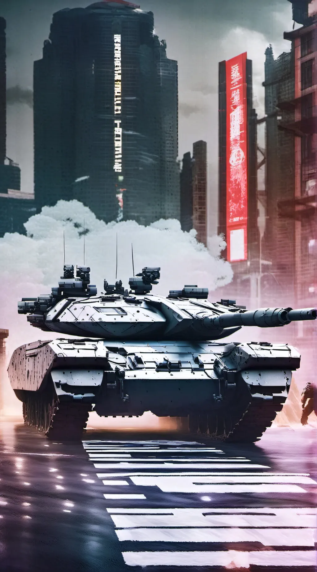 ai character: Leopard 2 A7 Tank background