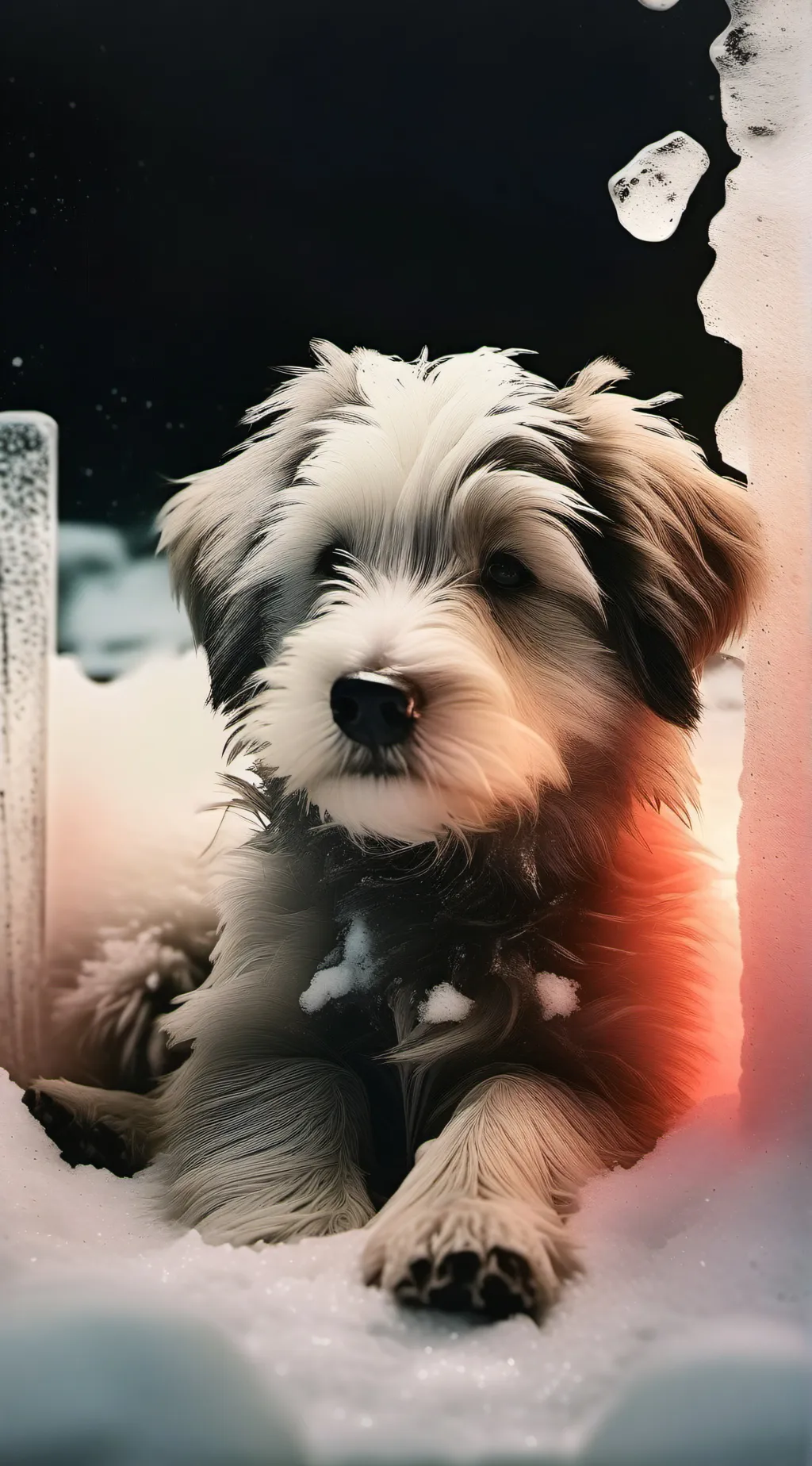 ai character: Ice background