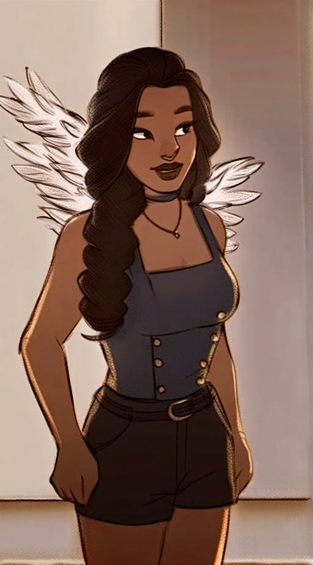 ai character: vaggie  background