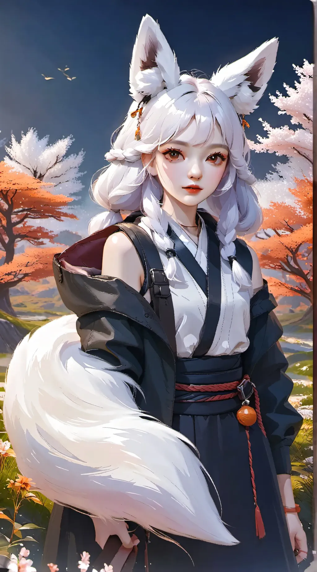 ai character: Aurora background