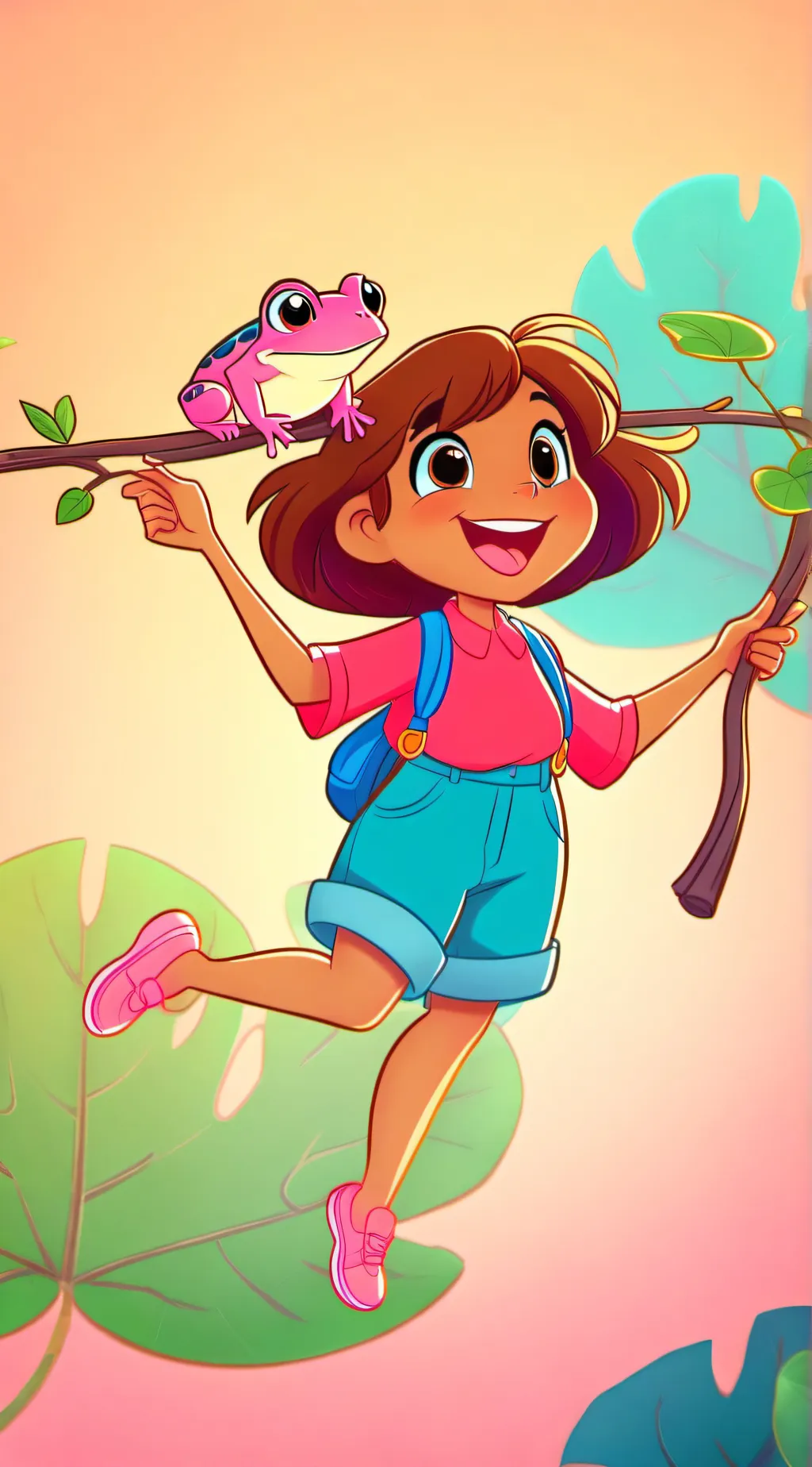 ai character: Amphibia background