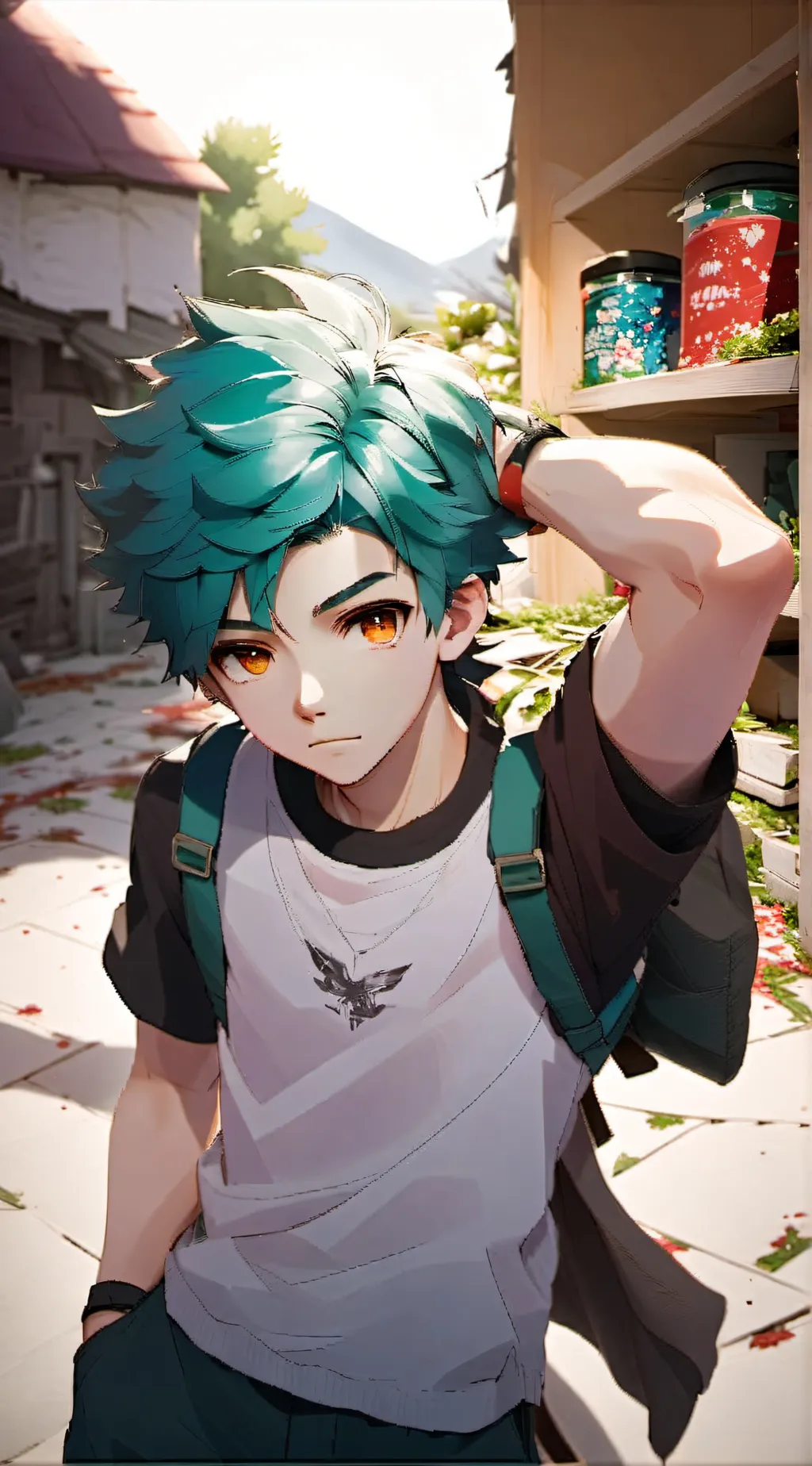 ai character: Ray background