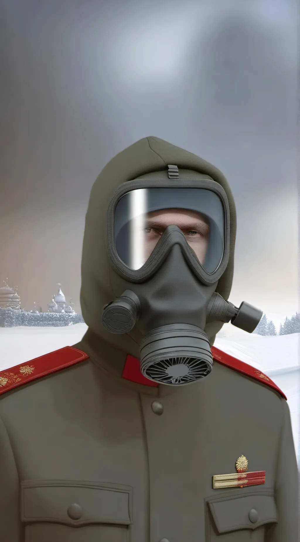 ai character: a russian soldier background