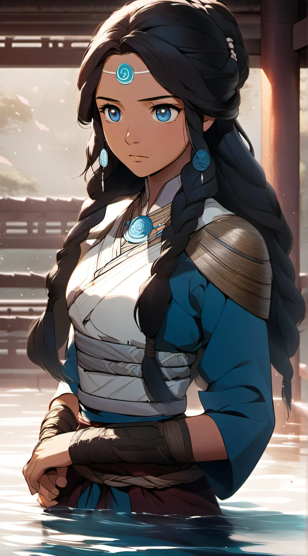ai character: Katara  background