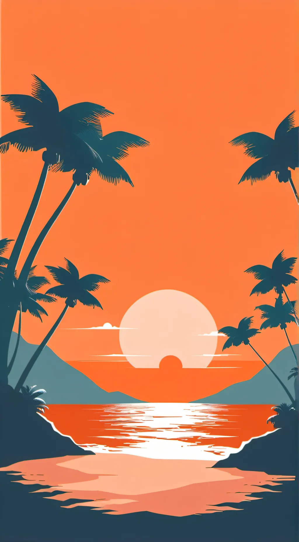 ai character: HH beach day background