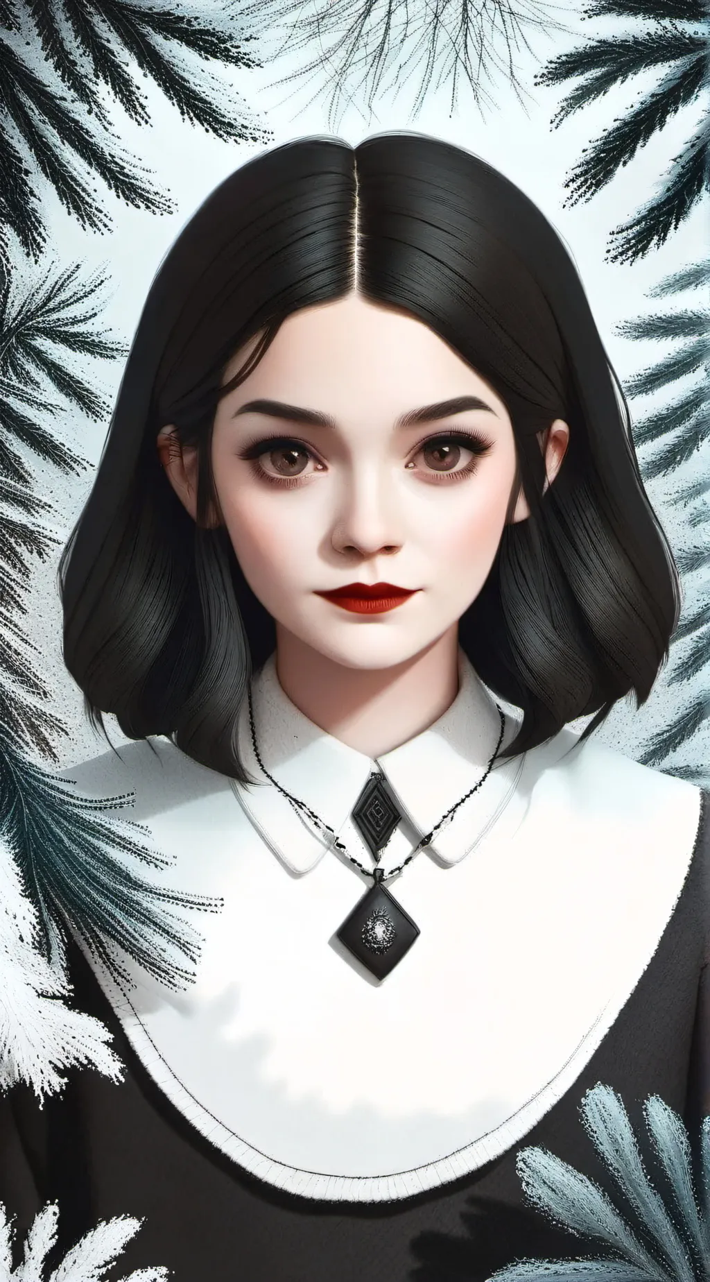 ai character: Wednesday Addams background