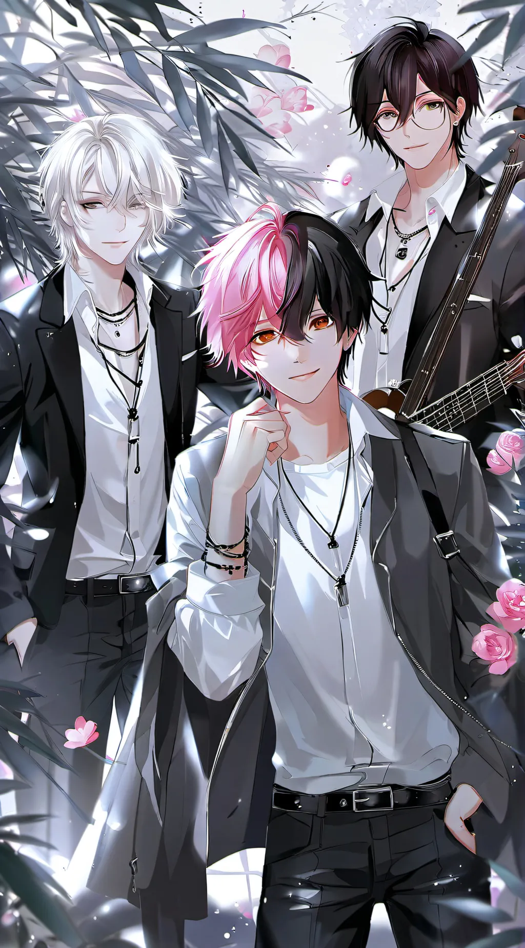 ai character: sean, kyri, yuji background