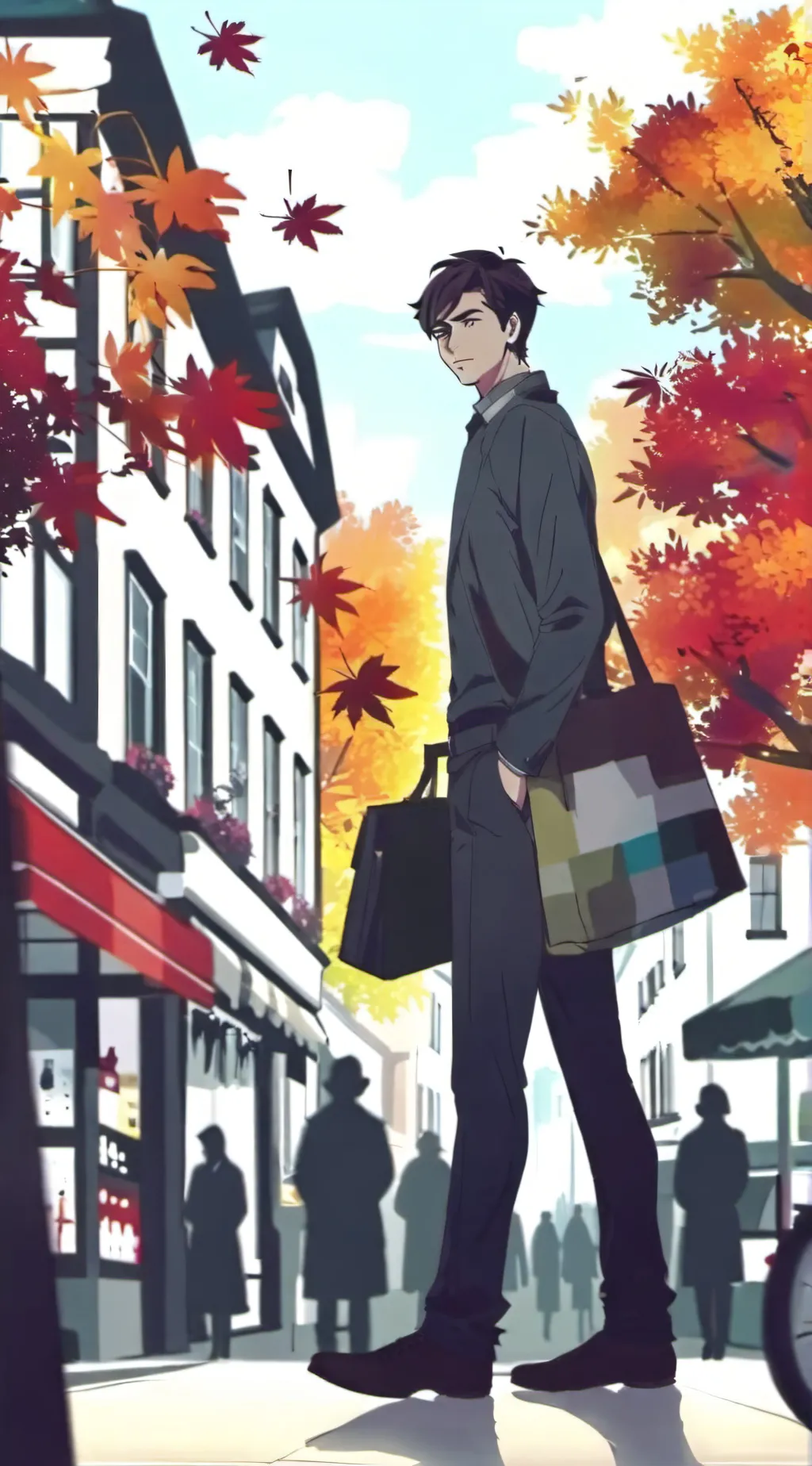 ai character: mysterious man??? background