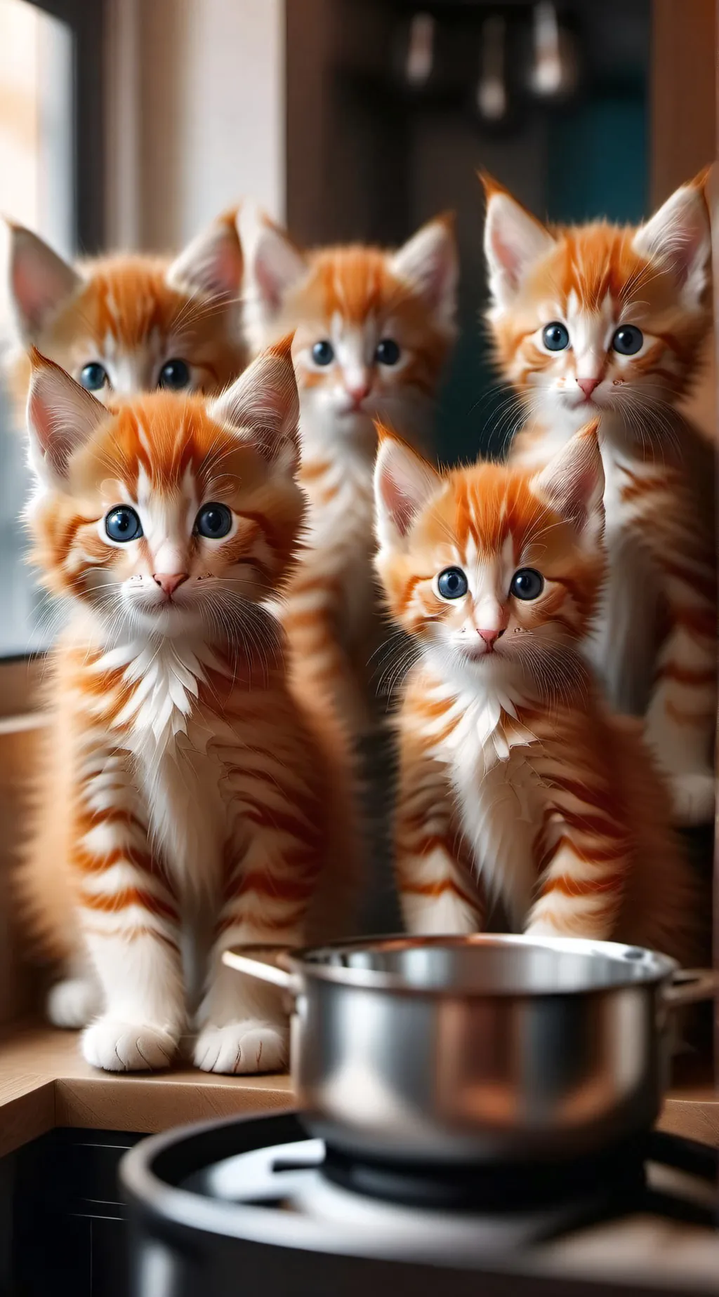 ai character: Kittens  background