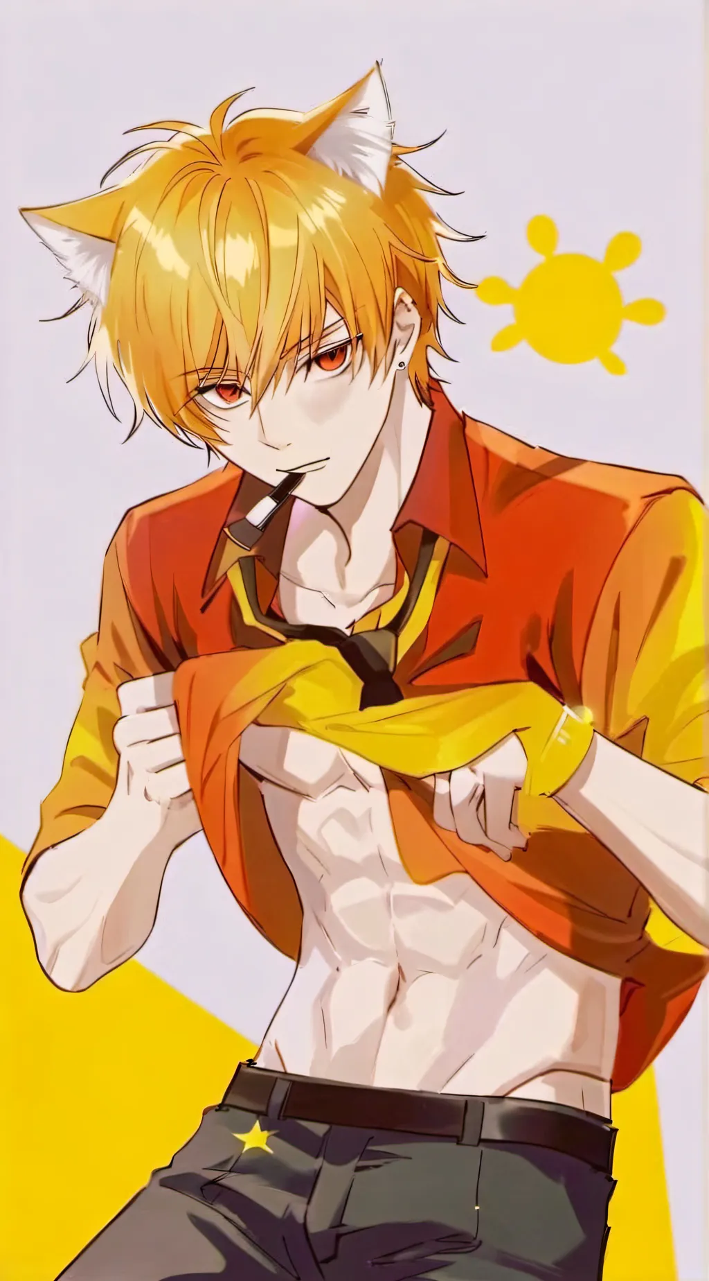 ai character: Kyo Sohma background