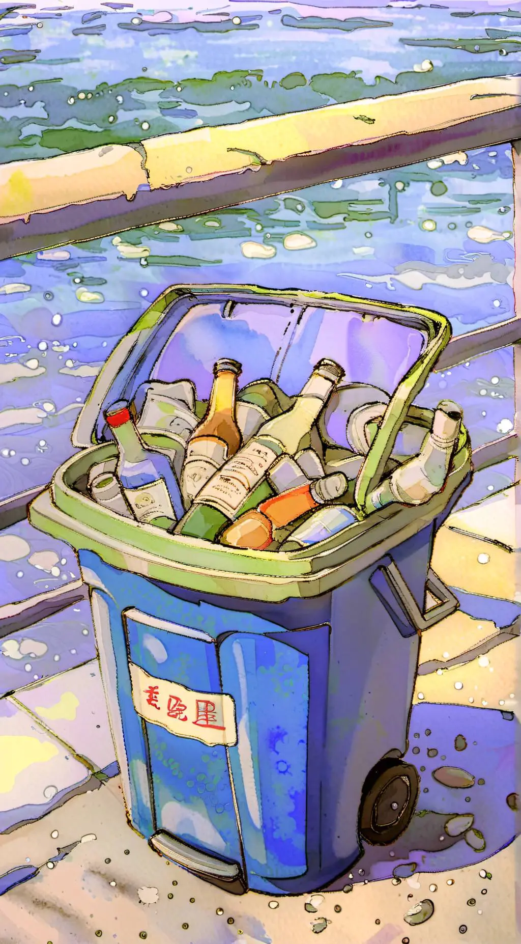 ai character: Valentino(garbage) background