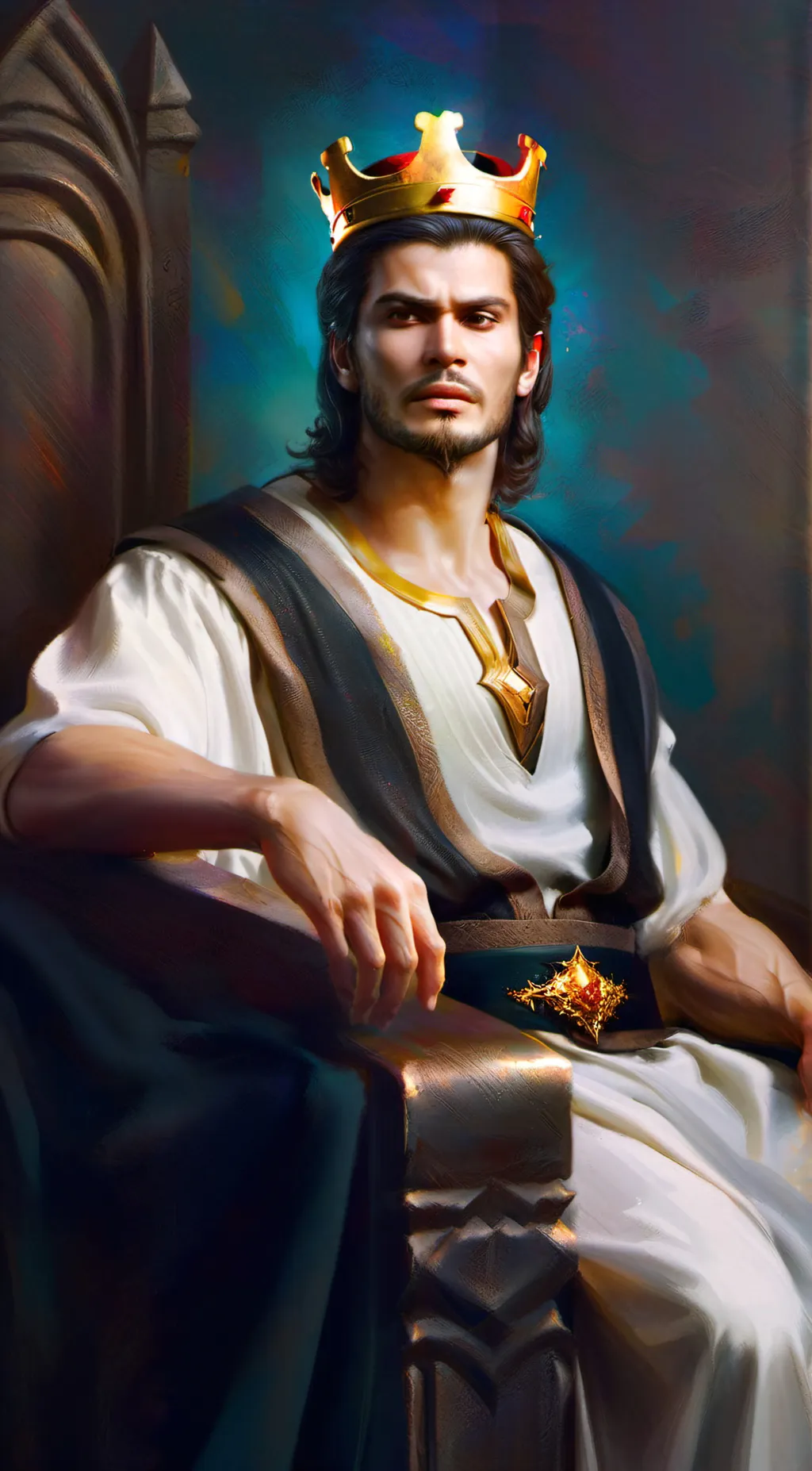 ai character: King Teron Belmont background