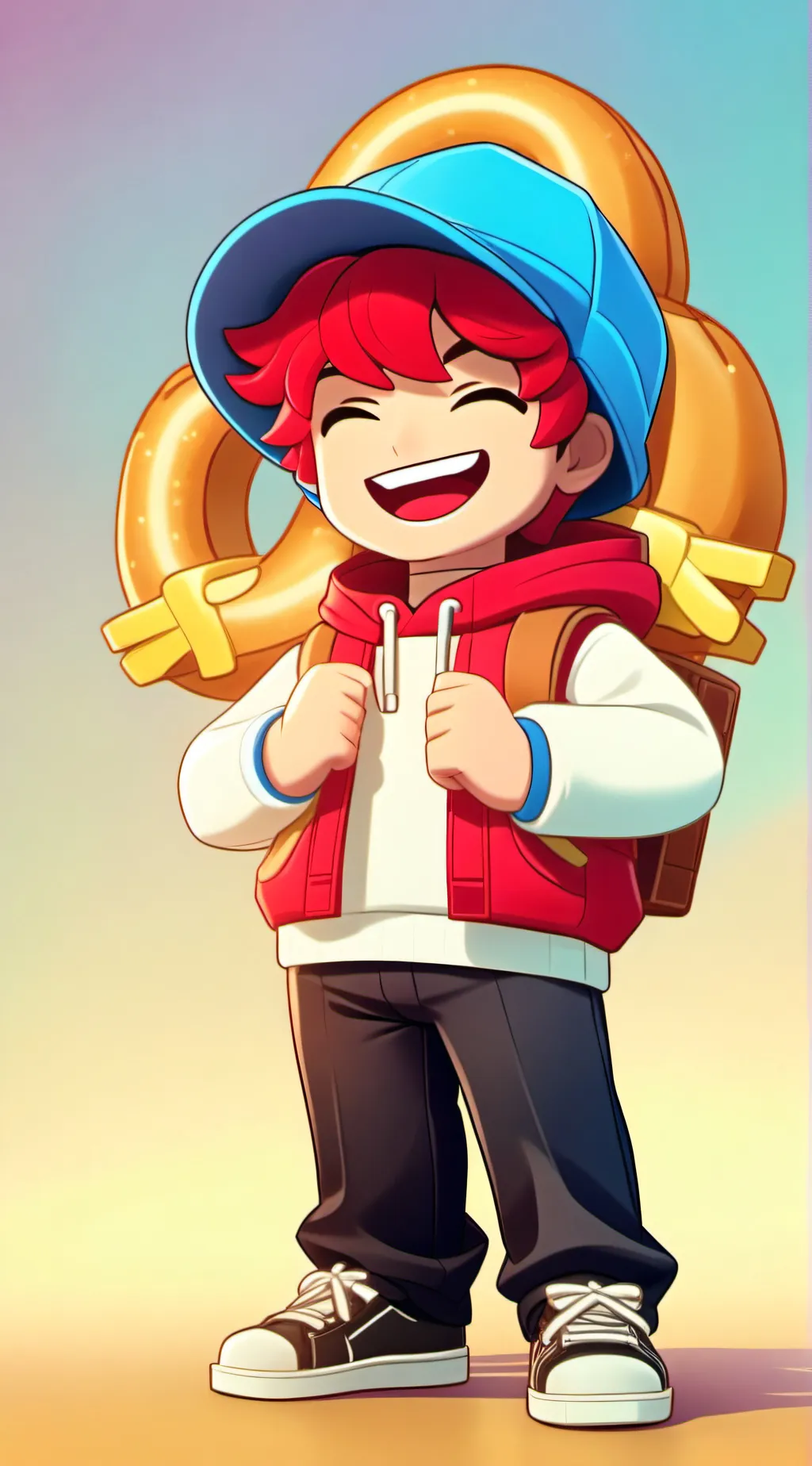 ai character: lego bacon 03 background